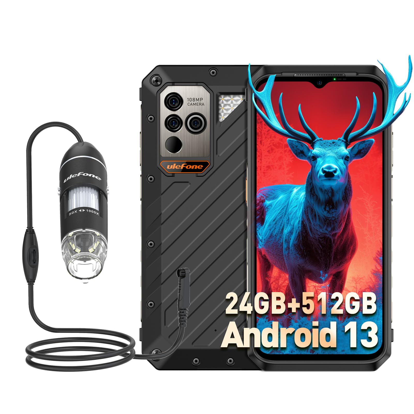 Amazon.com: Ulefone Power Armor 18T Ultra & 顯微鏡C01 5G 堅固手機